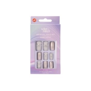 WILD & MILD artifical nails kit - Frosted Fantasy طقم أظافر صناعية من وايلد اند مايلد
