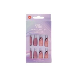 WILD & MILD artifical nails kit - Moon Queen طقم أظافر صناعية من وايلد اند مايلد