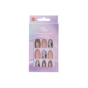 WILD & MILD artifical nails kit - Sparkle & Shine طقم أظافر صناعية من وايلد اند مايلد