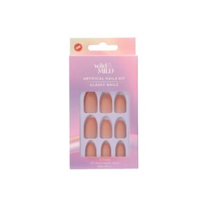 WILD & MILD artifical nails kit - pinky promise طقم أظافر صناعية من وايلد اند مايلد