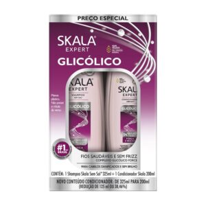 SKALA Expert Glicólico Kit – Shampoo + Conditioner Strength & Shine 325ml مجموعة سكالا إكسبيرت غليكوليكو - شامبو وبلسم قوة ولمعان