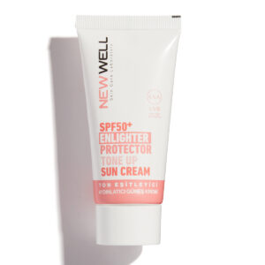 NEW WELL SKIN CARE LABORATIRY SPF50+ ENLIGHTER PROTECTOR TONE UP SUN CREAM نيو ويل واقي شمس للبشرة