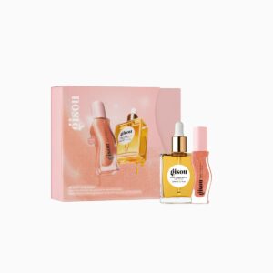 GISOU Glossy & Glazed duo Set مجموعة العناية بالشعر و الشفاه من جيسو