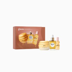 GISOU On-The-Go Honey Hair Trio Set مجموعة العناية بالشعر الثلاثية من جيسو
