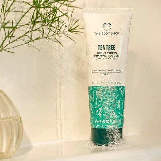 THE BODY SHOP tea tree skin clearing foaming mousse 125ml غسول الوجه من ذا بدي شوب - Image 3