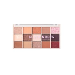 MUA MAKEUP ACADEMY 15 Shade Eyeshadow Palette - BLUSH NUDES لوحة ظلال العيون المكونة من 15 لونًا من موا