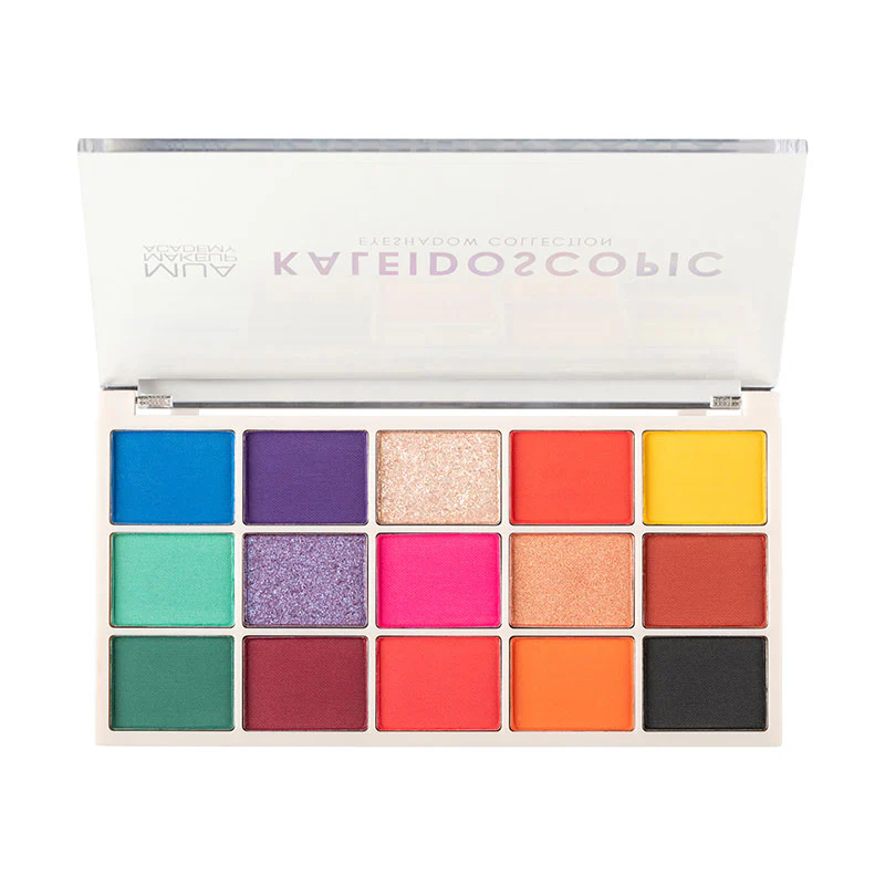 MUA MAKEUP ACADEMY 15 Shade Eyeshadow Palette - KALEIDOSCOPIC لوحة ظلال العيون المكونة من 15 لونًا من موا - Image 3