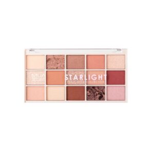 MUA MAKEUP ACADEMY 15 Shade Eyeshadow Palette - STARLIGHT لوحة ظلال العيون المكونة من 15 لونًا من موا