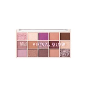 MUA MAKEUP ACADEMY 15 Shade Eyeshadow Palette - VIRTUAL GLOW لوحة ظلال العيون المكونة من 15 لونًا من موا