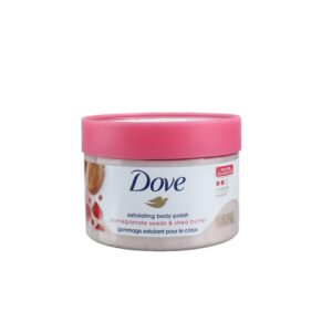 DOVE exfoliating body polish Pomegranate and Shea Butter 298g دوف مقشر الجسم بخلاصة الرمان وزبدة الشيا