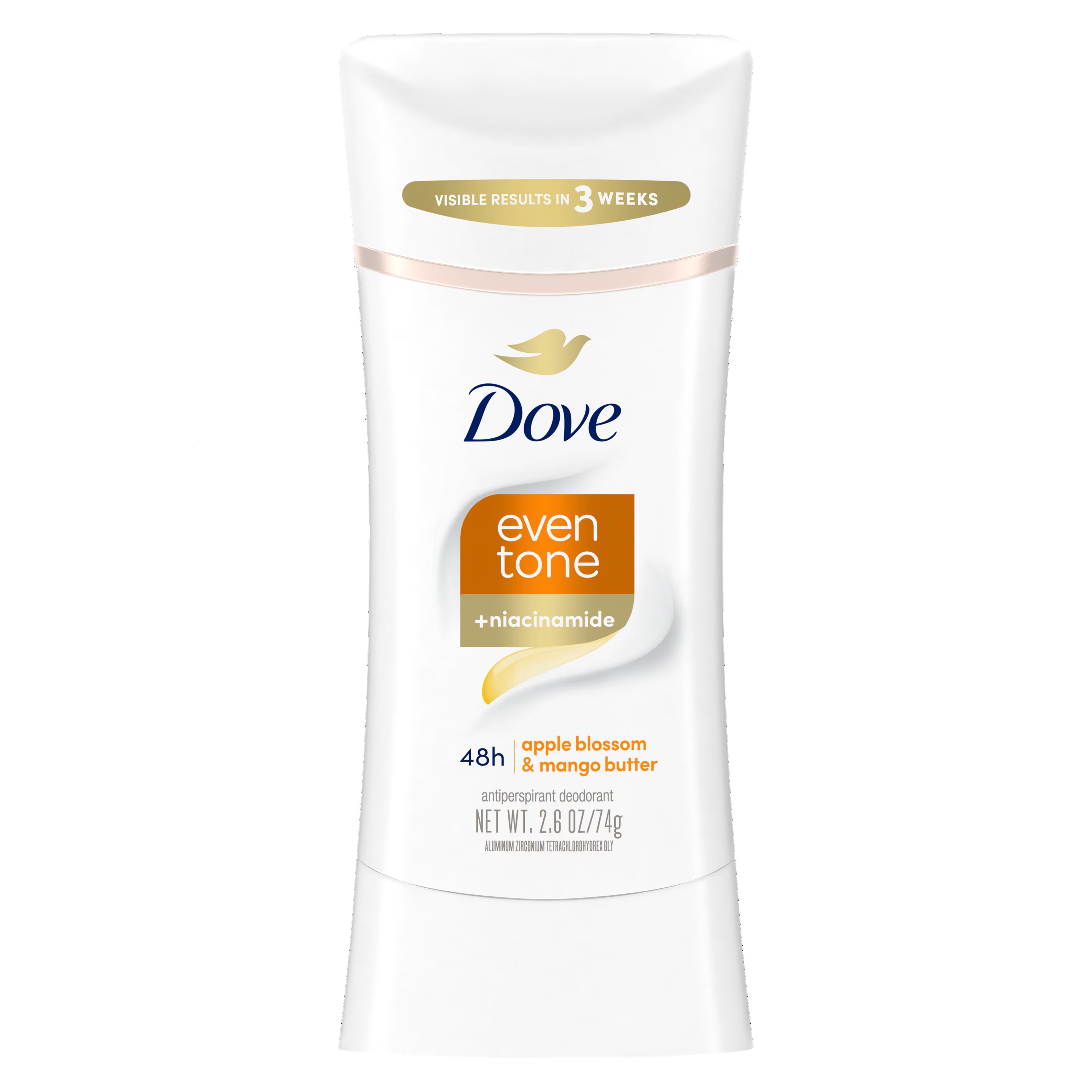 DOVE Even Tone Antiperspirant Deodorant for Uneven Skin Tone - apple and mango 74g مزيل العرق ايفن تون برائحة التفاح و المانجا من دوف