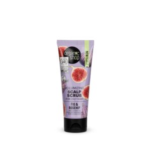 ORGANIC SHOP Volumizing Scalp Scrub for Oily Hair Fig and Rosehip 75ml اوركانك شوب مقشر فروة الرأس المكثف للشعر الدهني بالتين وثمر الورد