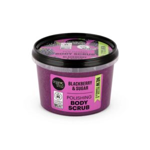 ORGANIC SHOP Polishing Body Scrub Blackberry and Sugar 250ml اوركانك شوب مقشر الجسم بالتوت الازرق والسكر
