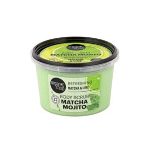 ORGANIC SHOP Refreshing Mojito Body Scrub Matcha and Lime 250ml اوركانك شوب مقشر الجسم المنعش بنكهة الموهيتو والشاي الأخضر والليمون