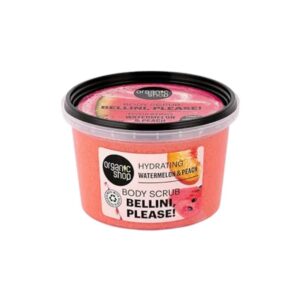 ORGANIC SHOP Hydrating Bellini, Please! Body Scrub Watermelon and Peach 250ml اوركانك شوب مقشر للجسم بالبطيخ والخوخ