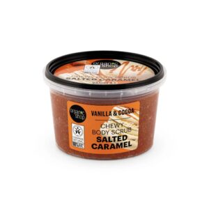 ORGANIC SHOP Salted Caramel Chewy Body Scrub Vanilla and Cocoa 250ml اوركانك شوب مقشر الجسم بالكراميل المملح والفانيليا والكاكاو
