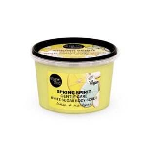 ORGANIC SHOP Spring Spirit Gentle Care White Sugar Body Scrub 250ml اوركانك شوب مقشر الجسم بالسكر الأبيض للعناية اللطيفة من سبرينج سبيريت