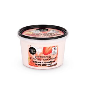 ORGANIC SHOP Strawberry Coconut Smoothie Creamy Hydrating Body Souffle كريم مرطب للجسم بنكهة الفراولة وجوز الهند من اوركانك شوب