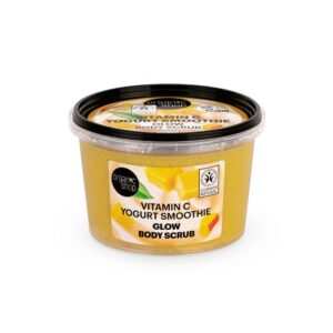 ORGANIC SHOP Vitamin C Yogurt Smoothie Glow Body Scrub 250ml اوركانك شوب مقشر الجسم المتوهج بفيتامين سي وعصير الزبادي