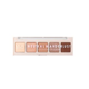 MUA MAKEUP ACADEMY BRONZED 5 SHADE EYESHADOW PALETTE - NEUTRAL WANDERLUST لوحة ضلال العين من موا