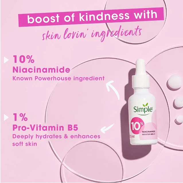 SIMPLE 10% Niacinamide (Vitamin B3) Booster Serum 30ml سيروم للبشرة من سمبل - Image 3