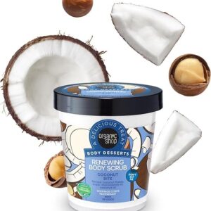 ORGANIC SHOP Body Desserts Renewing Body Scrub Coconut Bite 450 ml اوركانك شوب مقشر الجسم المجدد بنكهة جوز الهند