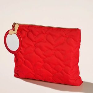 NARINS BEAUTY BUN BUN RED POUCH نارين بيوتي حقيبة ميكاب حمراء