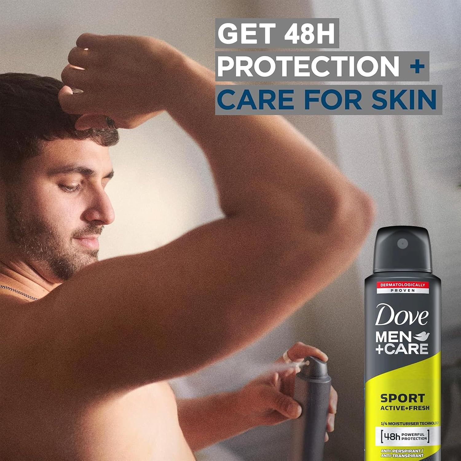 DOVE Men+Care Sport Fresh Antiperspirant Deodorant 150ml مزيل العرق دوف سبورت فريش للرجال - Image 3