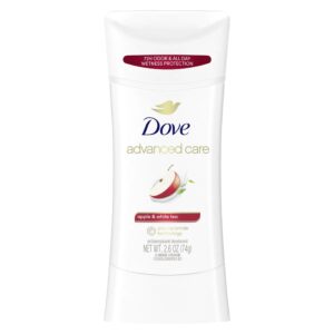 DOVE Advanced Care Antiperspirant Deodorant Stick - apple & white tea 74G دوف مزيل العرق أدفانسد كير برائحة التفاح والشاي