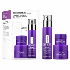 CLINIQUE Smooth + Renew Lab: Smart Clinical Repair Feel Smoother and Look Younger Set كلينك مجموعة العناية بالبشرة
