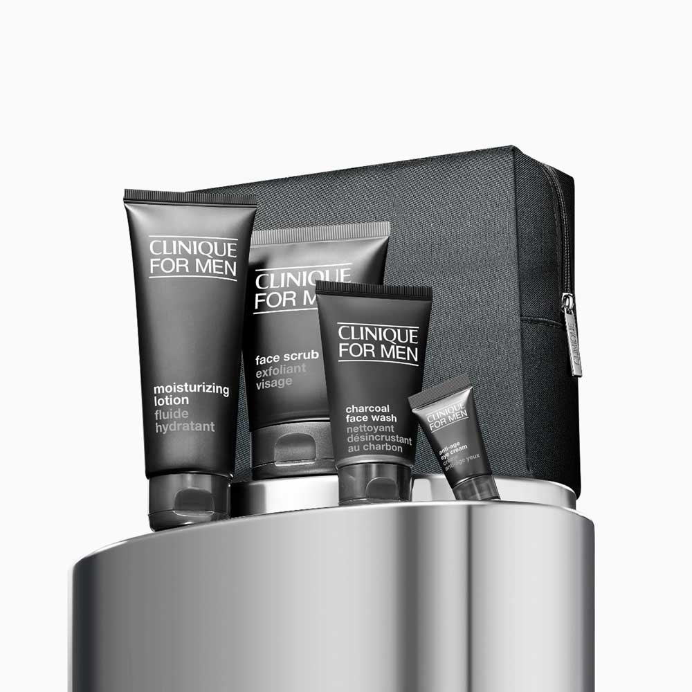 CLINIQUE Refreshed Skin for Him Hydrating Men's Skincare Gift Set كلينك مجموعة العناية بالبشرة للرجال - Image 3