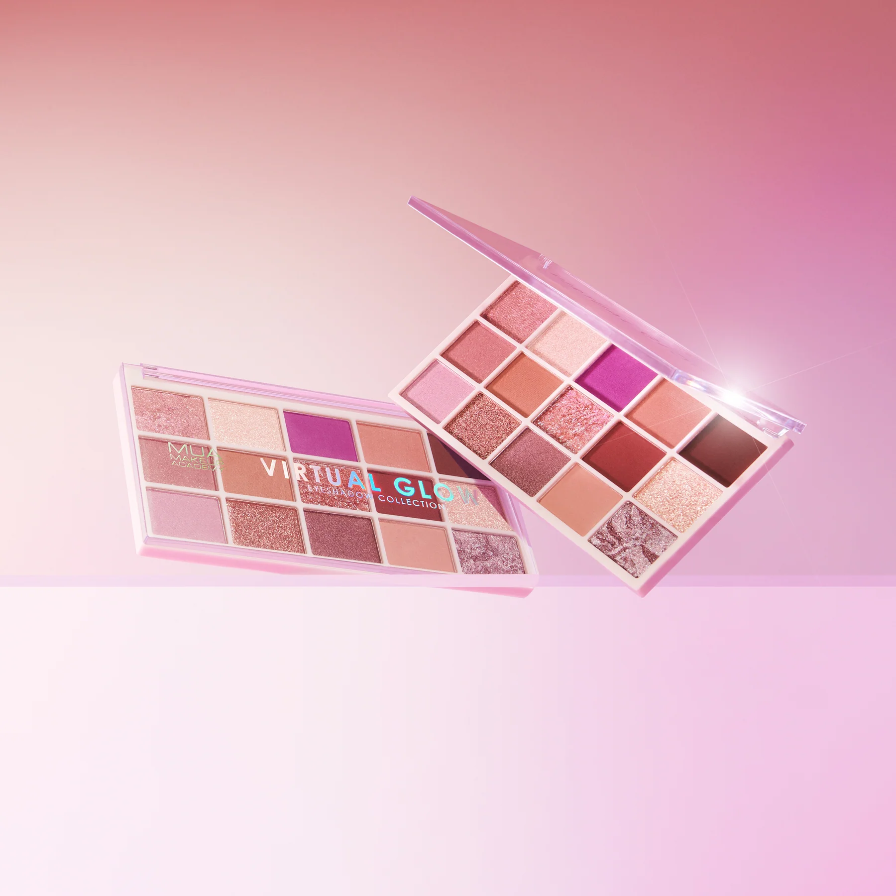 MUA MAKEUP ACADEMY 15 Shade Eyeshadow Palette - VIRTUAL GLOW لوحة ظلال العيون المكونة من 15 لونًا من موا - Image 4