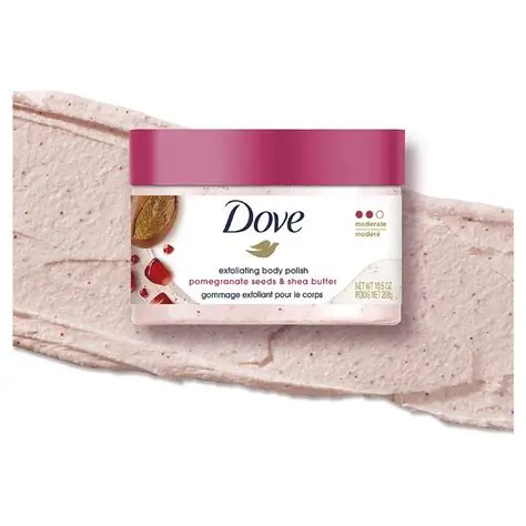 DOVE exfoliating body polish Pomegranate and Shea Butter 298g دوف مقشر الجسم بخلاصة الرمان وزبدة الشيا - Image 2