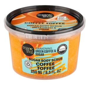 ORGANIC SHOP Caramel Scented Body Scrub 250ml اوركانك شوب مقشر الجسم برائحة الكراميل