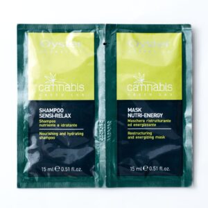 OYSTER COSMETICS CANNABIS GREEN LAB شامبو + ماسك بحجم صغير من اويستر