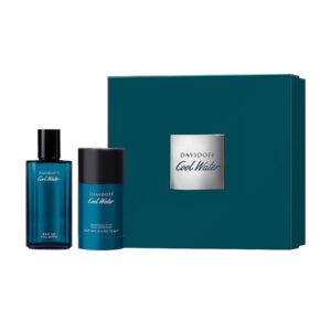 DAVIDOFF COOL WATER BUO GIFT SET مجموعة للرجال من دافيدوف عطر + مزيل تعرق