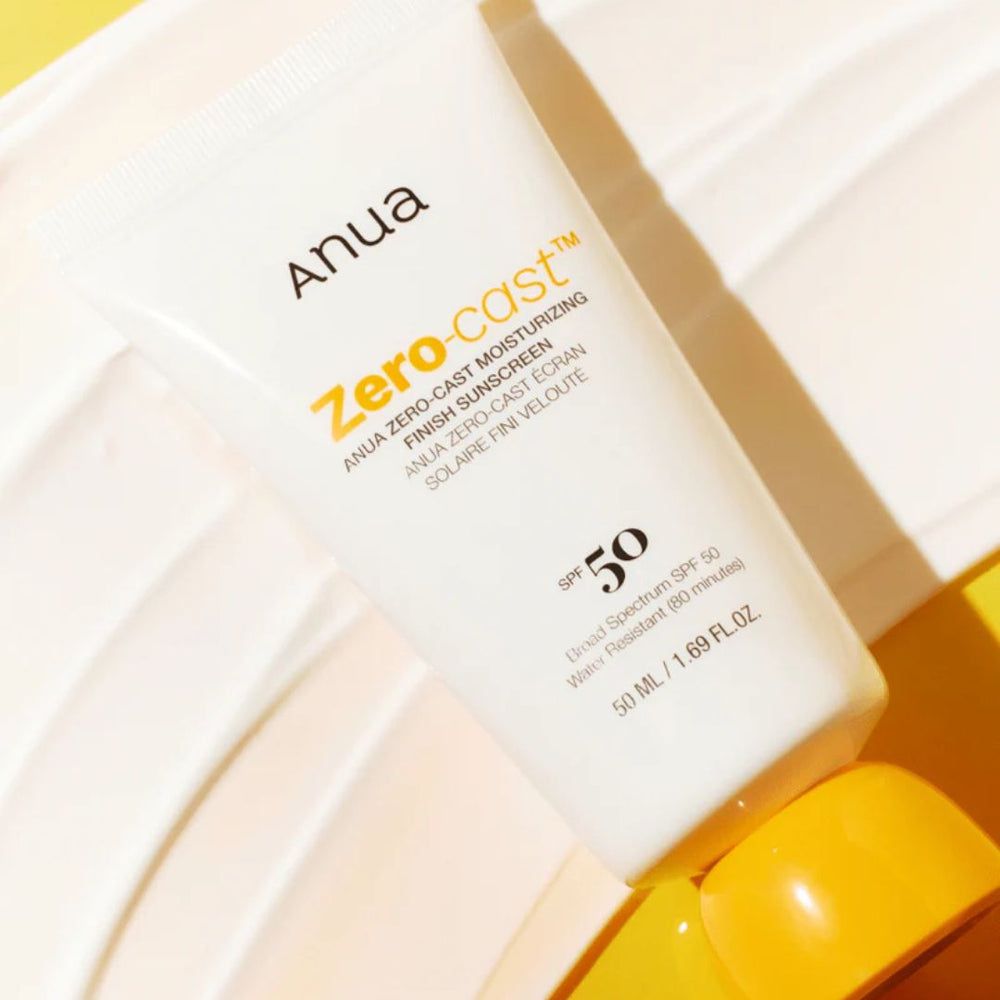 ANUA - ZERO-CAST MOISTURIZING FINISH SUNSCREEN 50ml أنوا واقي شمس للبشرة - Image 2