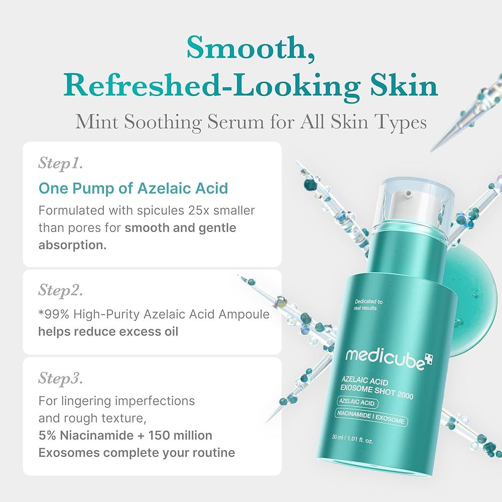 MEDICUBE AZELAIC ACID EXOSOME SHOT 2000 - 30ml مديكيوب سيروم لتوحيد لون البشرة - Image 2