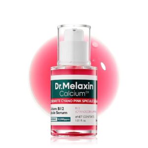 DR.MELAXIN calcium Cyano Pink Spicule Serum 30ml دكتور ميلاكسين سيروم وردي بفيتامين b12