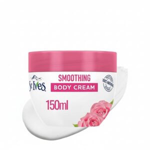 ST.IVES Smoothing Body Cream with Rose Water & Argan Oil 150ml كريم تنعيم الجسم بماء الورد وزيت الأرغان من ستيفز