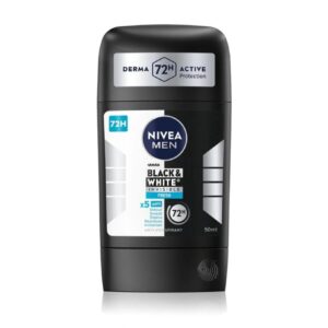 NIVEA MEN Black & White Invisible Fresh deodorant 50ml نيفيا للرجال مزيل العرق  بلاك آند وايت إنفيزيبل فريش