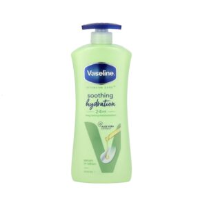 VASELINE Intensive Care Soothing Hydration 24hr lotion 600ml فازلين لوشن للعناية للجسم بمدى 24 ساعة للبشرة الجافة