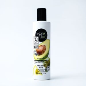 ORGANIC SHOP Repairing Conditioner for Damaged Hair Avocado and Olive 280ml اوركانك شوب بلسم إصلاح الشعر التالف بالأفوكادو والزيتون