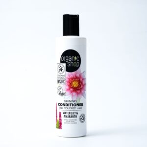 ORGANIC SHOP Shining Conditioner for Coloured Hair Water Lily and Amaranth 280ml اوركانك شوب بلسم لامع للشعر المصبوغ بخلاصة زنبق الماء والأمارانث