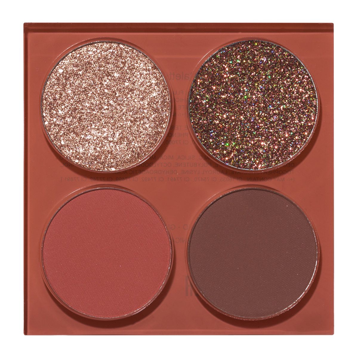 SEVENTEEN VIBRANT EYES QUAD PALETTE - NO. 06 WARM SUNSET Limited Edition 4 Eyeshadow سيڤينتين باليت ظلال للعيون - Image 2