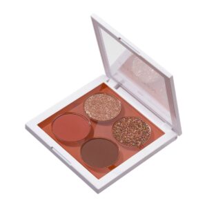SEVENTEEN VIBRANT EYES QUAD PALETTE - NO. 06 WARM SUNSET Limited Edition 4 Eyeshadow  سيڤينتين باليت ظلال للعيون