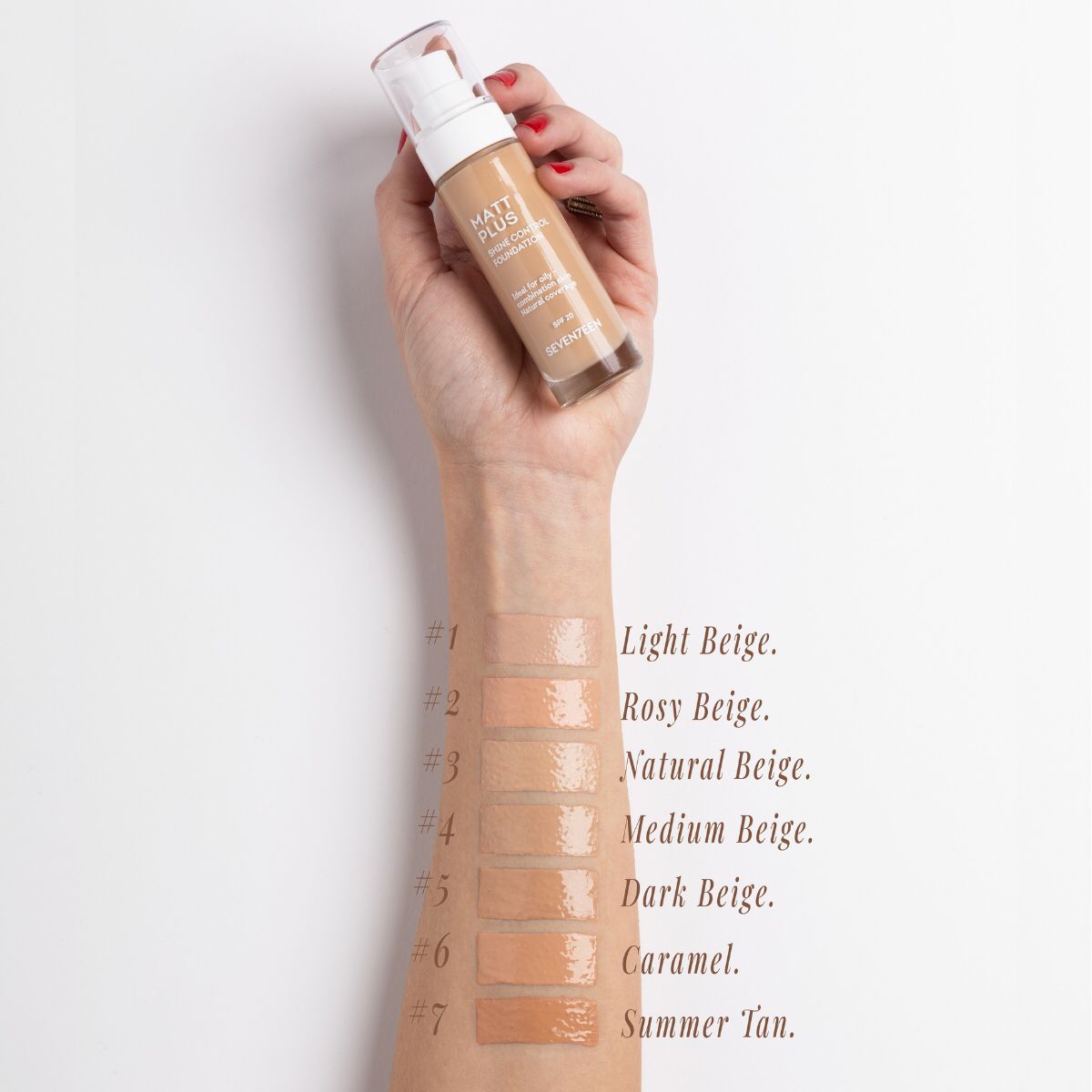 SEVENTEEN MATT PLUS FOUNDATION SPF20 سيڤينتين فاونديشن للبشرة - Image 2