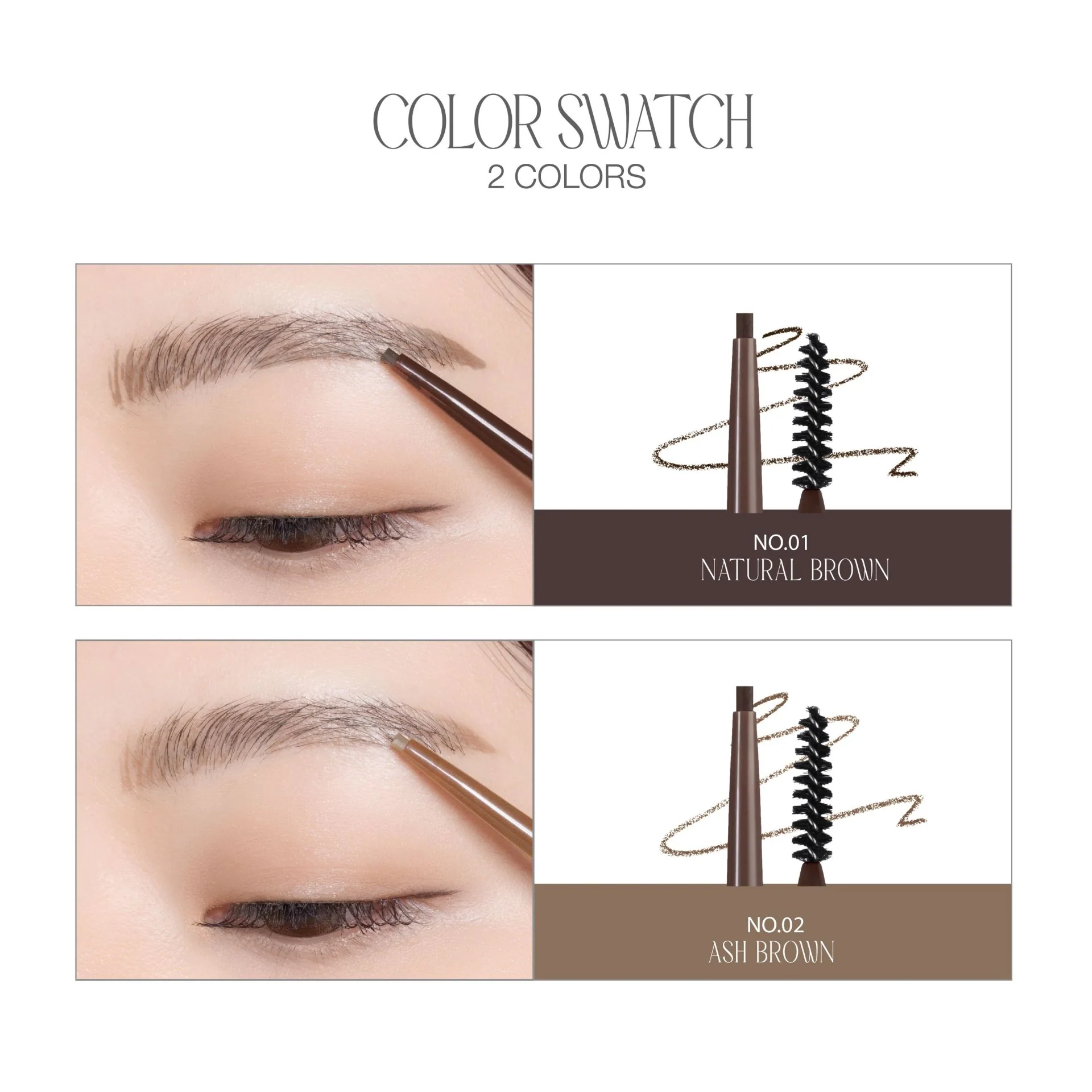 4U2 Extra Slim Brow Pencil قلم حواجب رفيع للغاية من فور يو تو - Image 2