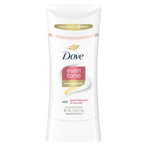 DOVE Even Tone Antiperspirant Deodorant for Uneven Skin Tone - blossom 74g مزيل العرق ايفن تون برائحة زهر الخوخ المنعشة من دوف