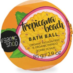 ORGANIC SHOP BATH BALL ORGANIC PASSION FRUIT & ORGANIC MANGO اوركانك شوب كرة استحمام بنكهة فاكهة العاطفة العضوية والمانجو العضوي